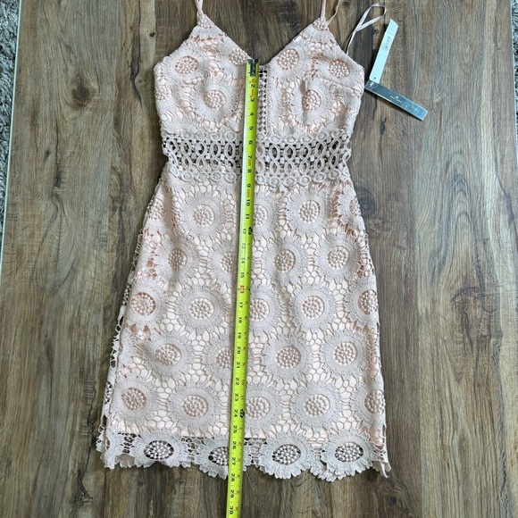 NWT Aqua Blush Floral Lace Dress Size Small - Picture 2 of 8